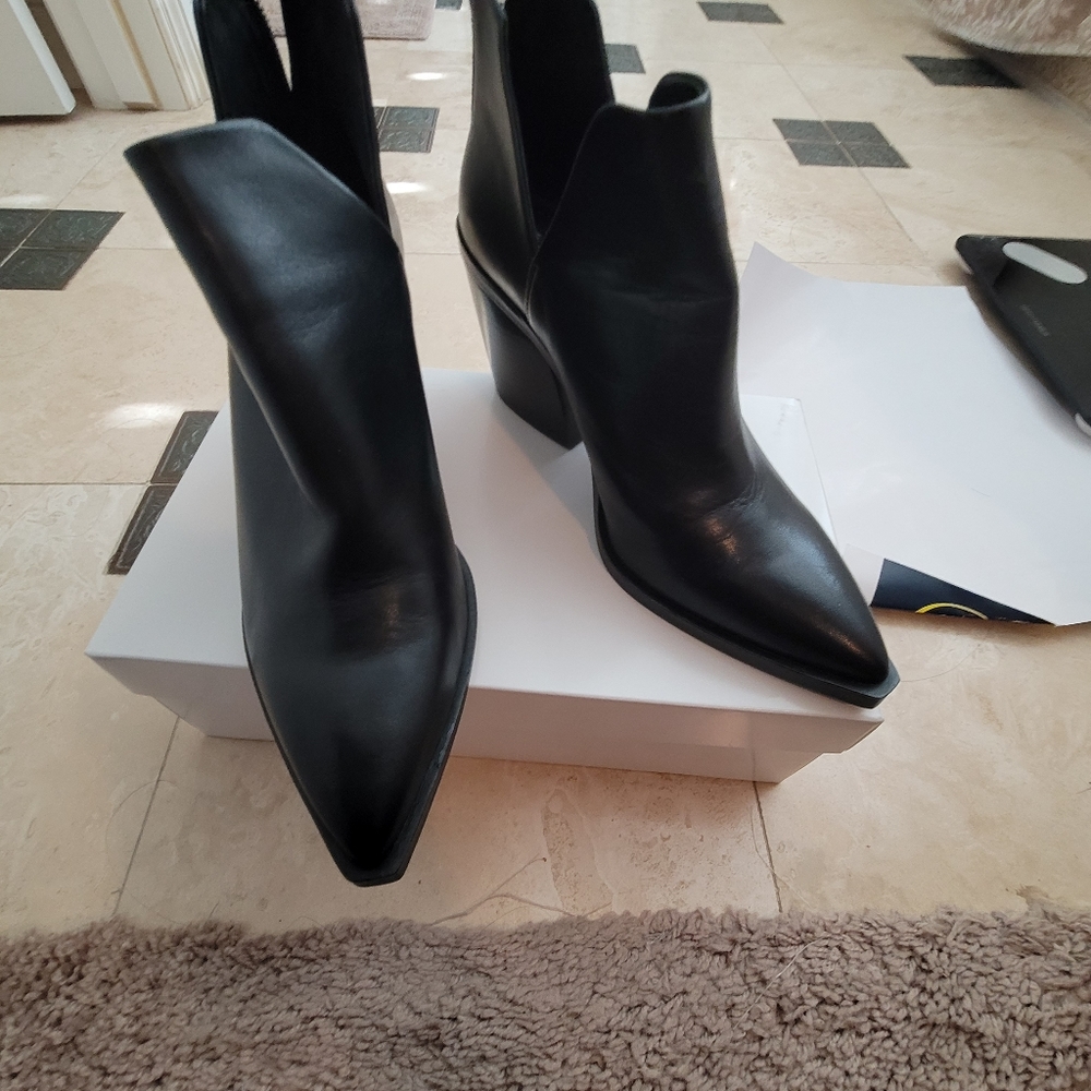 Leather boots